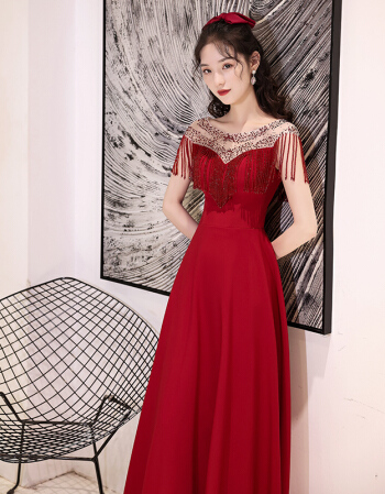Leiji red evening dress | zeus